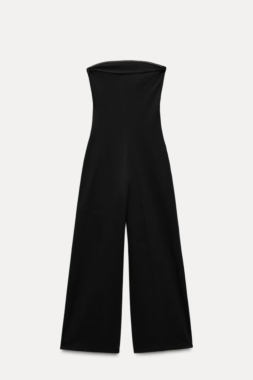 ZARA Vestidos^MACACÃO COMPRIDO DECOTE CAICAI Preto