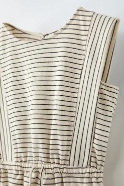 MACACÃO CURTO ÀS RISCAS-ZARA Flash Sale