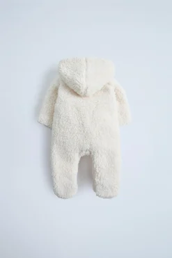 MACACÃO DE PELO SINTÉTICO ENCARACOLADO COM CAPUZ-ZARA Discount