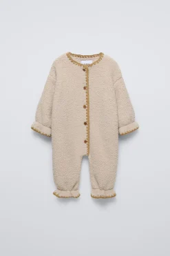 MACACÃO EFEITO DE PELO ENCARACOLADO-ZARA Store