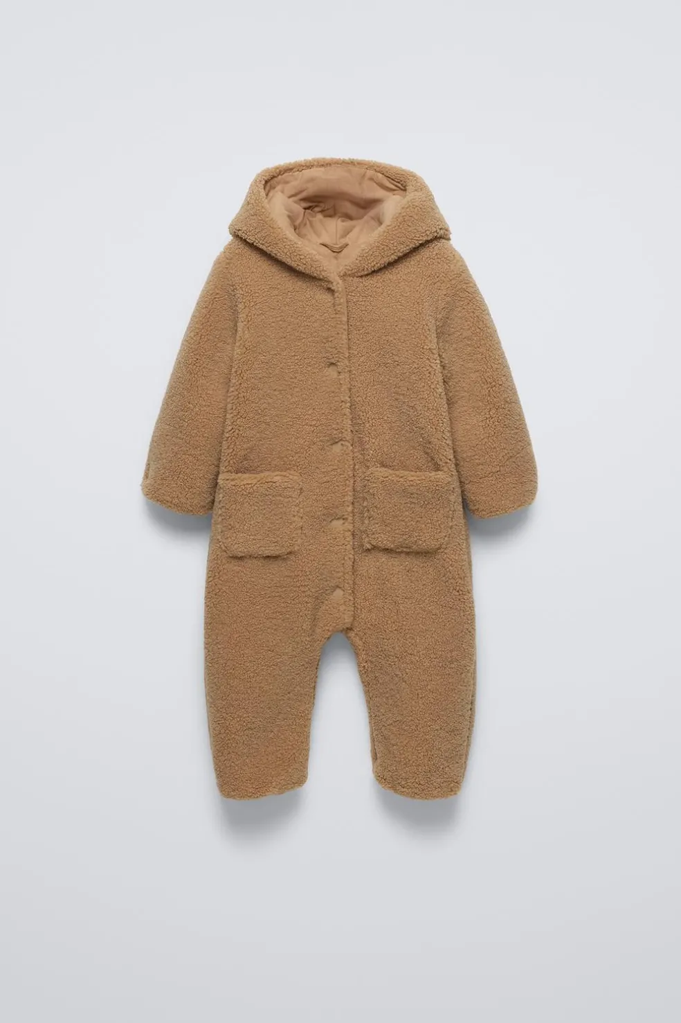 MACACÃO EFEITO DE PELO ENCARACOLADO-ZARA Shop