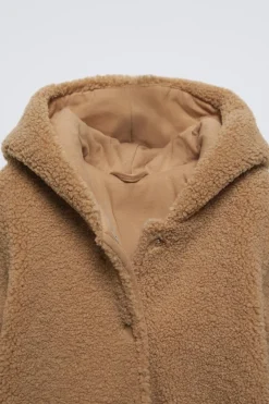 MACACÃO EFEITO DE PELO ENCARACOLADO-ZARA Shop