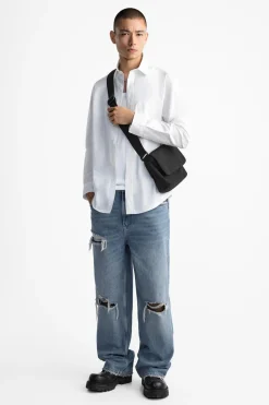 ZARA Malas / Mochilas^MALA A TIRACOLO ABA NYLON Preto