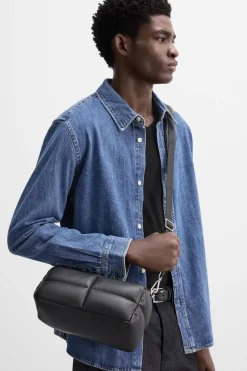 ZARA Malas / Mochilas^MALA A TIRACOLO ACOLCHOADA Preto