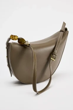 ZARA Malas^MALA A TIRACOLO ASSIMÉTRICA COM PEDRAS Verde