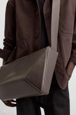 ZARA Pele|Malas / Mochilas^MALA A TIRACOLO EM PELE L - EDIÇÃO LIMITADA Castanho