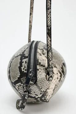 ZARA Malas^MALA A TIRACOLO OVALADA COM ESTAMPADO ANIMAL Multicolor