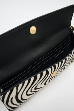 ZARA Malas^MALA ALARGADA COM EFEITO DE PELO Zebra