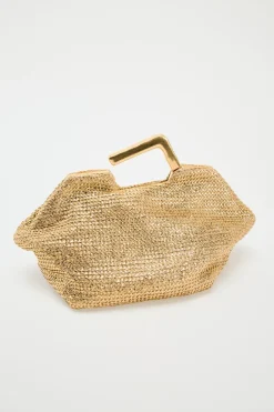 ZARA Malas^MALA CLUTCH COM ALÇA METÁLICA Dourado