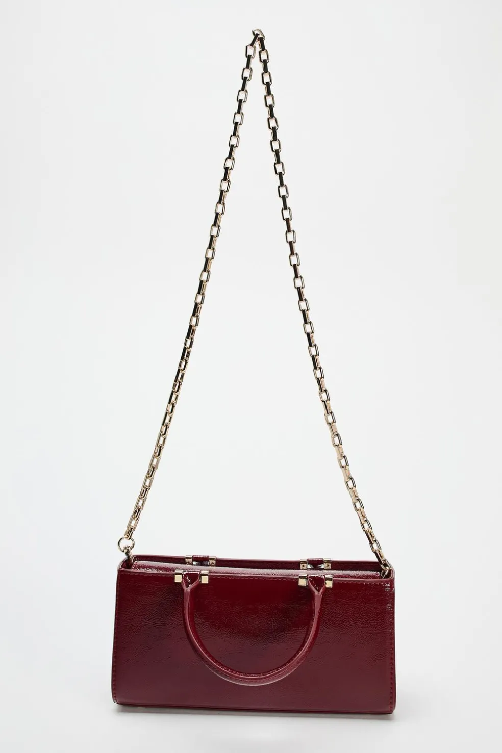 ZARA Malas^MALA DE MÃO COM TEXTURA Vermelho-bordeaux
