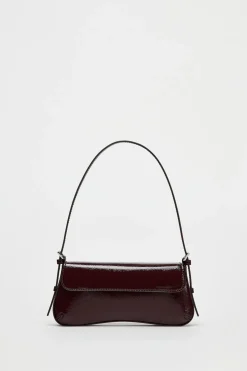 ZARA Malas^MALA DE OMBRO COM ABA Vermelho-bordeaux