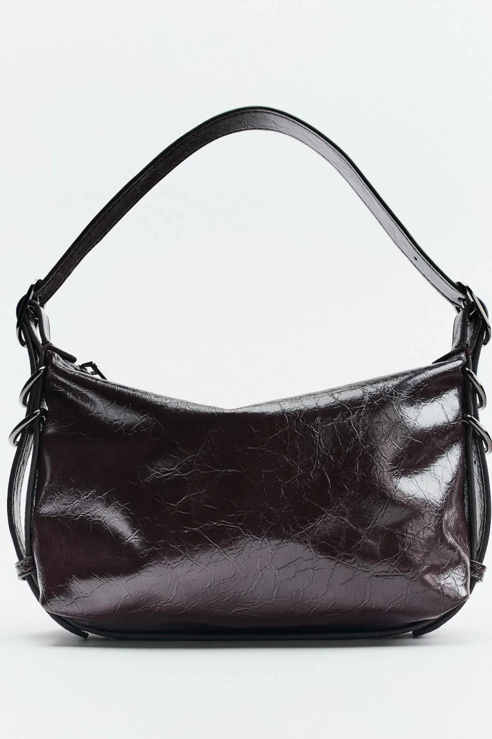 ZARA Malas^MALA DE OMBRO COM ARGOLAS Castanho