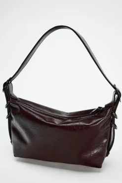 ZARA Malas^MALA DE OMBRO COM ARGOLAS Castanho