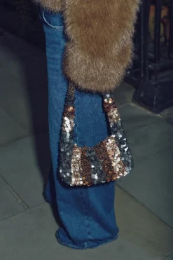 ZARA Malas^MALA DE OMBRO COM LANTEJOULAS IDAS Multicolor