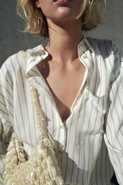 ZARA Malas^MALA DE OMBRO COM PÉROLAS Cru