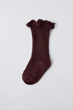 MEIAS LONGAS RENDA-ZARA Best Sale
