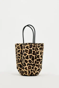 ZARA Malas^MINI SHOULDER BAG DE PELE COM ESTAMPADO ANIMAL Leopardo