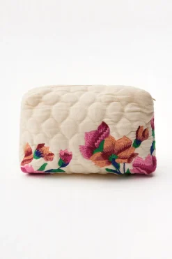 ZARA Malas|Acessórios / Bijuteria^NECESSAIRE ACOLCHOADA BORDADA Cru