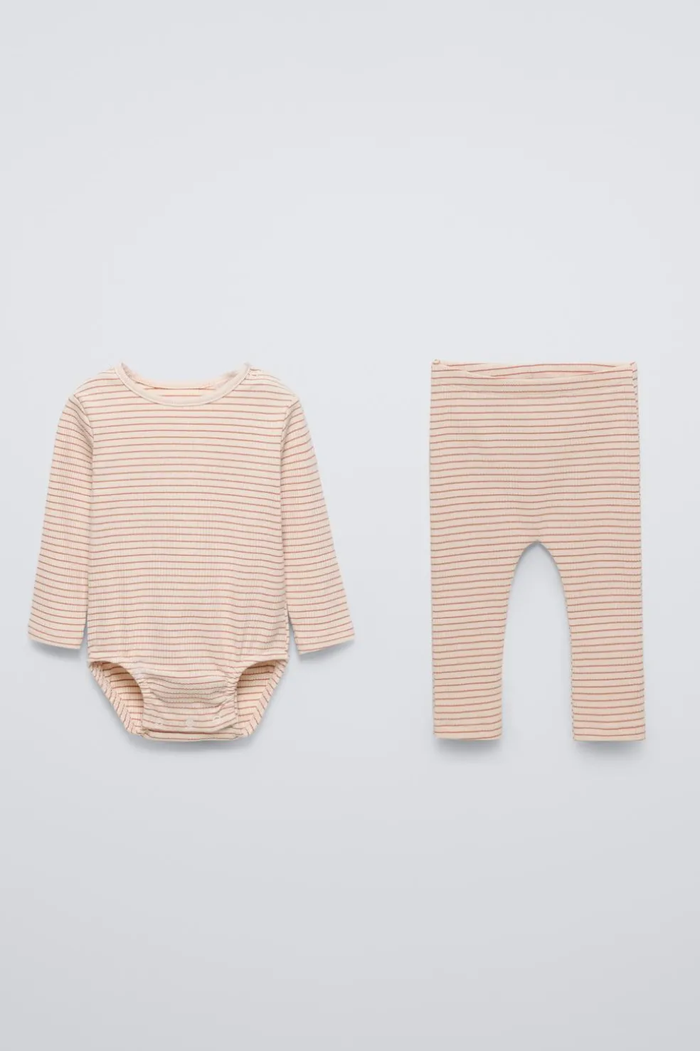 PACK BODY E LEGGINGS ÀS RISCAS RIB-ZARA Cheap