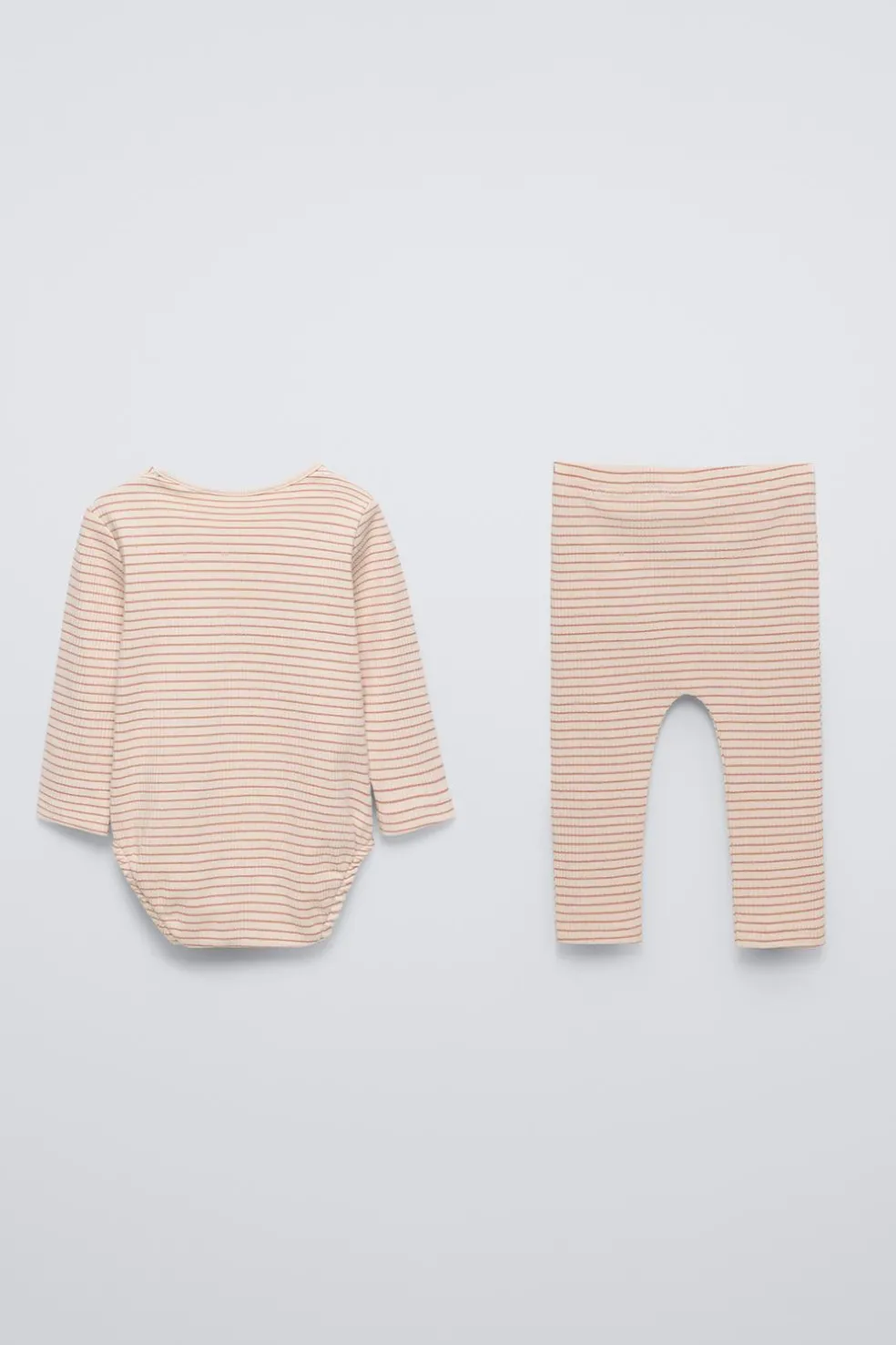 PACK BODY E LEGGINGS ÀS RISCAS RIB-ZARA Cheap