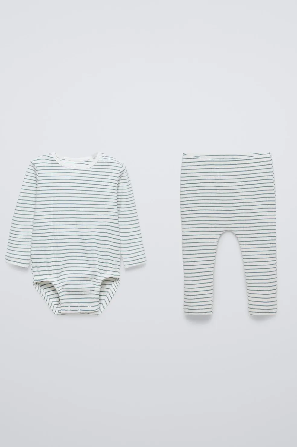 PACK DE BODY E LEGGINGS ÀS RISCAS RIB-ZARA Clearance
