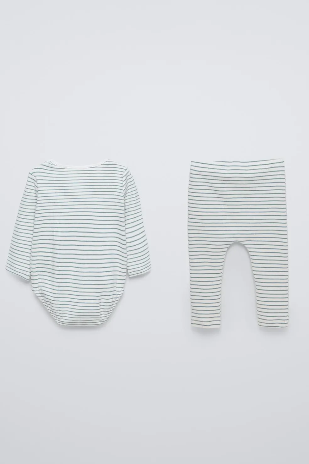 PACK DE BODY E LEGGINGS ÀS RISCAS RIB-ZARA Clearance