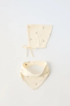PACK DE CARAPUÇO E BANDANA COM PATINHOS-ZARA Shop