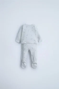 PACK DE CASACO E POLAINA RIB ESTAMPADO-ZARA Cheap