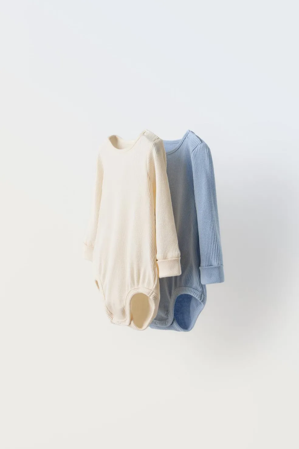 PACK DE DOIS BODIES EFEITO DE WAFFLE-ZARA New