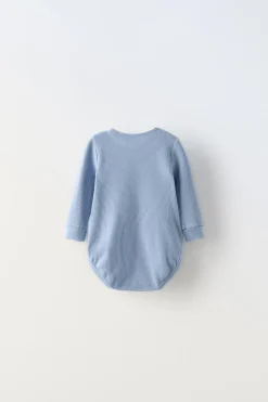 PACK DE DOIS BODIES EFEITO DE WAFFLE-ZARA New