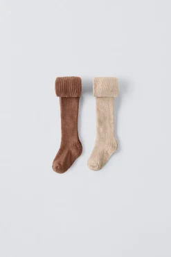 PACK DE DOIS COLLANTS CANALADOS CAIXA-ZARA Flash Sale