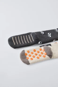 PACK DE DOIS PARES DE MEIAS ANTIDERRAPANTES-ZARA Cheap