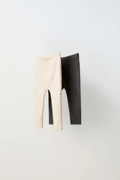 PACK DE DUAS LEGGINGS ESTAMPADAS-ZARA Online