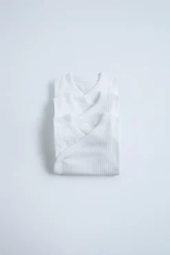PACK DE TRÊS BODIES QUIMONO DE MANGA CAVA-ZARA Cheap