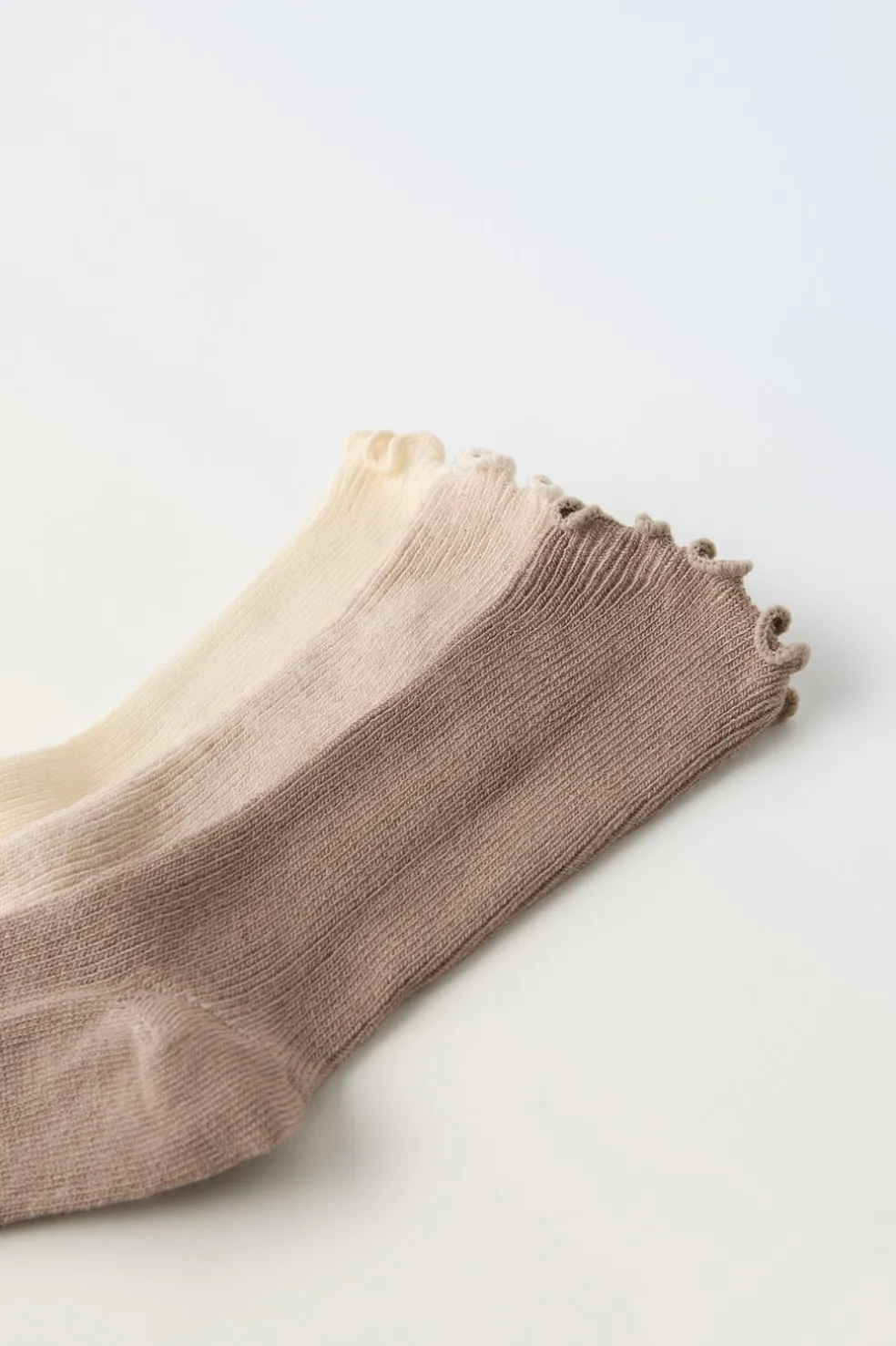 PACK DE TRÊS PARES DE MEIAS COM ONDAS-ZARA Fashion