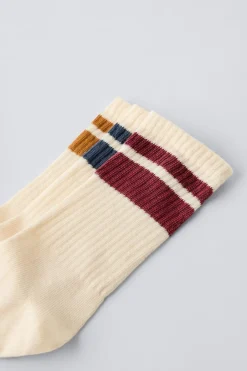 PACK DE TRÊS PARES DE MEIAS COM BANDAS-ZARA Online