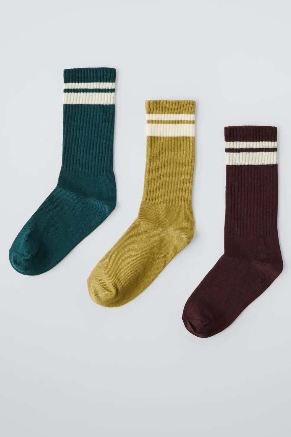 PACK DE TRÊS PARES DE MEIAS COM BANDAS-ZARA New
