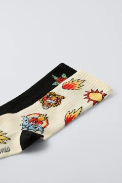 PACK DUAS MEIAS X RICARDO CAVOLO-ZARA Store