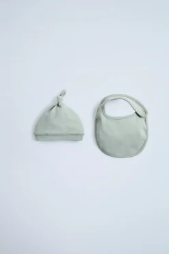 PACK GORRO E BABETE-ZARA Sale