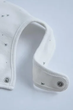 PACK GORRO E BABETE DE CANELADO ESTAMPADO-ZARA Best