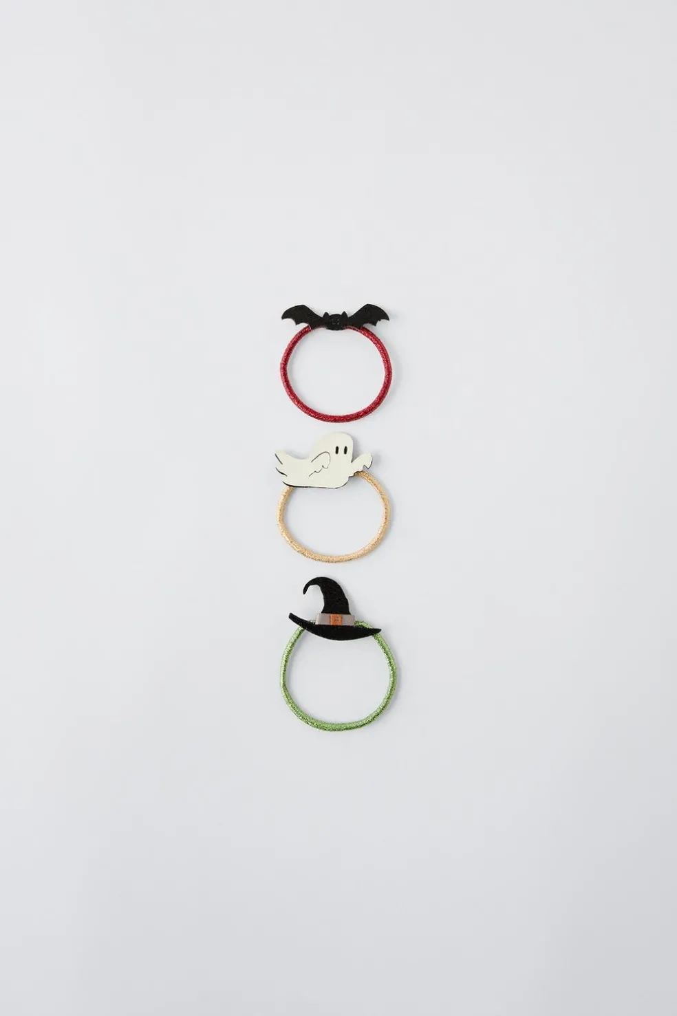PACK TRÊS ELÁSTICOS COM APLIQUES BRILHANTES-ZARA New