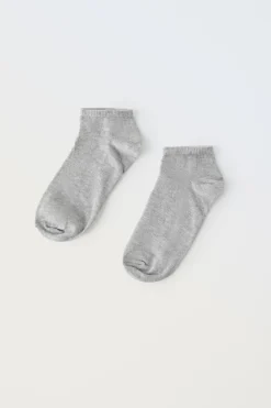 PACK TRÊS PARES DE MEIAS CURTAS BÁSICAS-ZARA Cheap