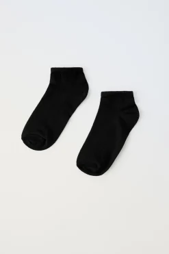 PACK TRÊS PARES DE MEIAS CURTAS BÁSICAS-ZARA Cheap