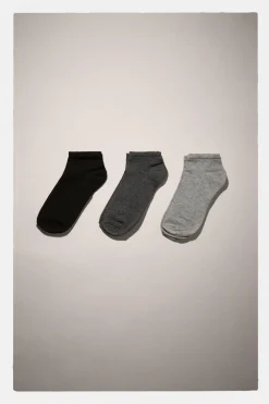 PACK TRÊS PARES DE MEIAS CURTAS BÁSICAS-ZARA Cheap
