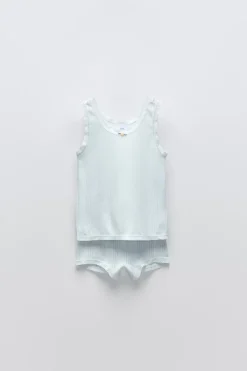 PACK T-SHIRT E CALÇAS CULOTTE-ZARA Outlet