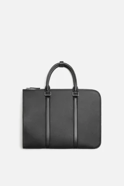 ZARA Malas|Malas / Mochilas^PASTA SLIM TEXTURA Preto