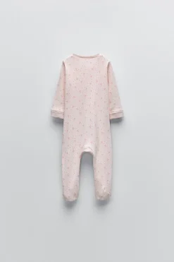 PIJAMA INTEIRO COM NERVURAS E LAÇOS-ZARA Cheap