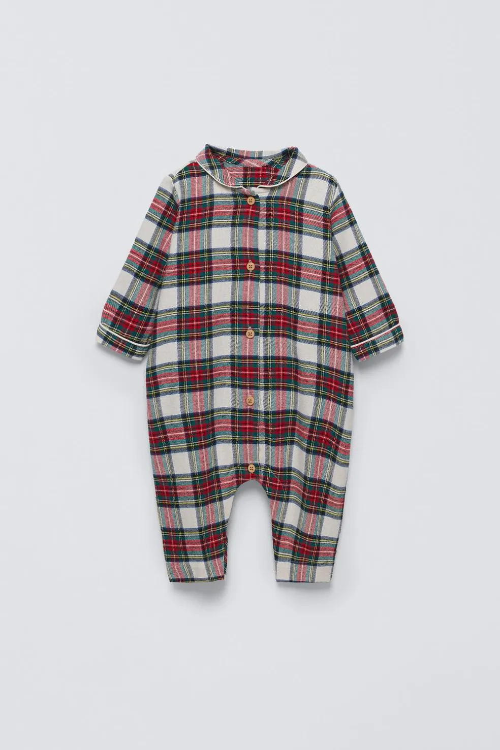PIJAMA INTEIRO DE FLANELA AOS QUADRADOS-ZARA Best Sale