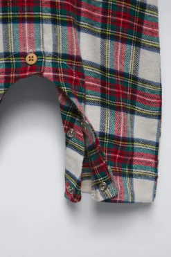 PIJAMA INTEIRO DE FLANELA AOS QUADRADOS-ZARA Best Sale