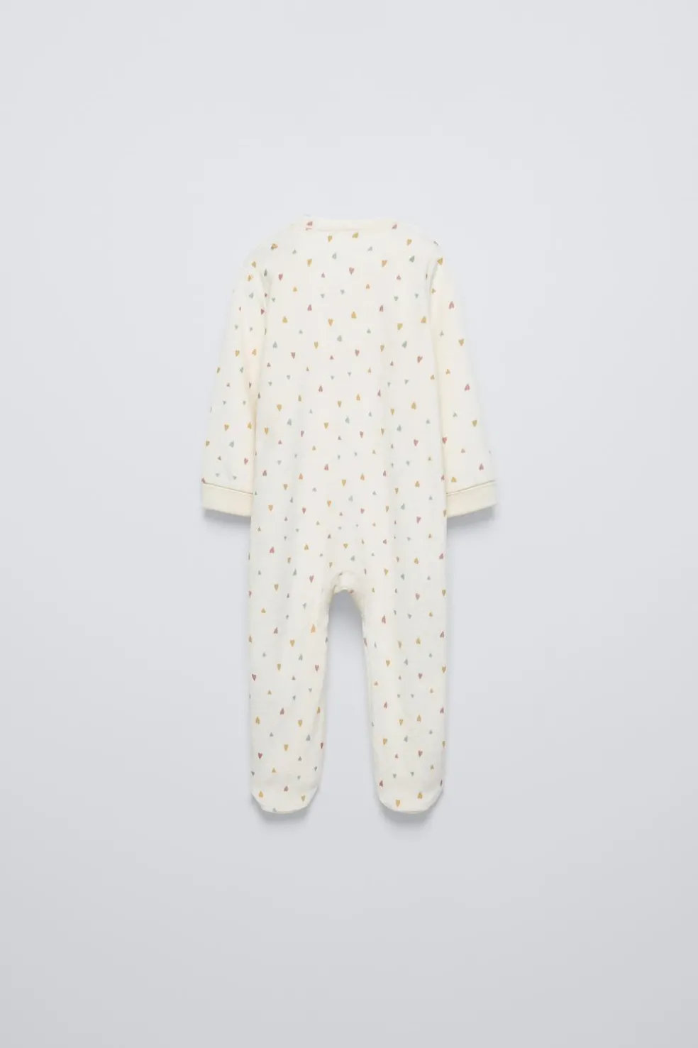 PIJAMA INTEIRO DE VELUDO COM CORAÇÕES-ZARA New
